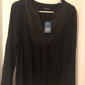 Black Jersey top by: Lucky brand
